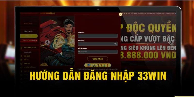 huong dan dang nhap 33win